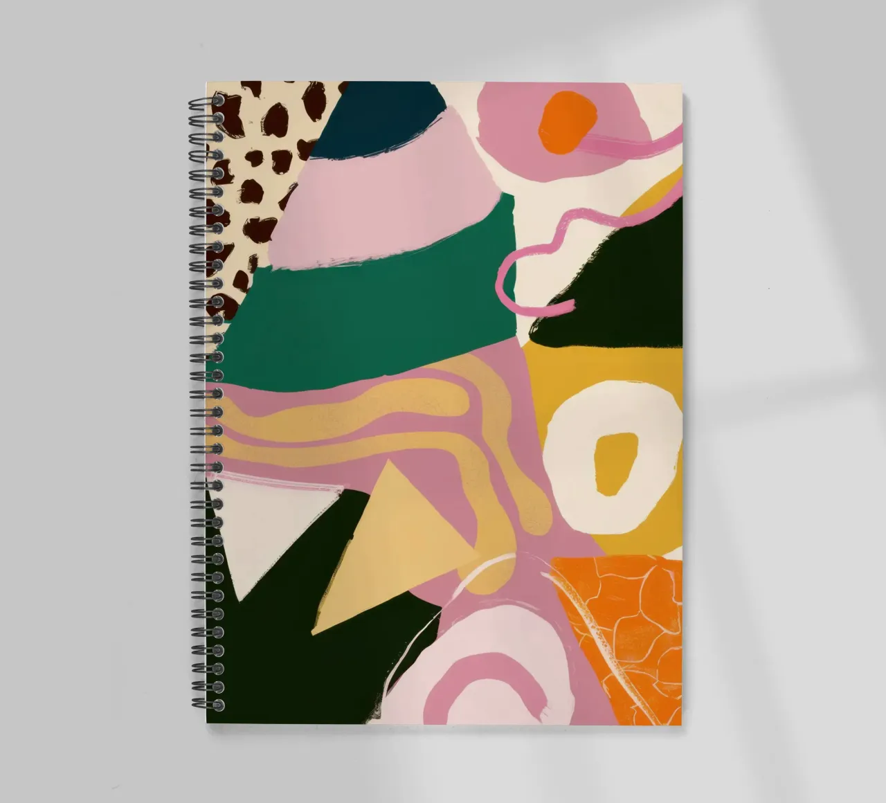 Wild Shape Collage spiral notebook by Line Fable