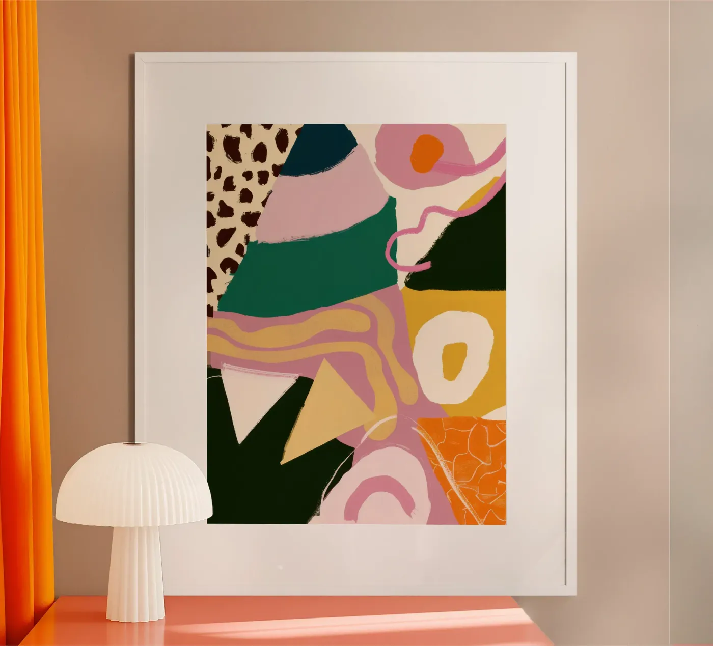 Wild Shape Collage poster by Line Fable