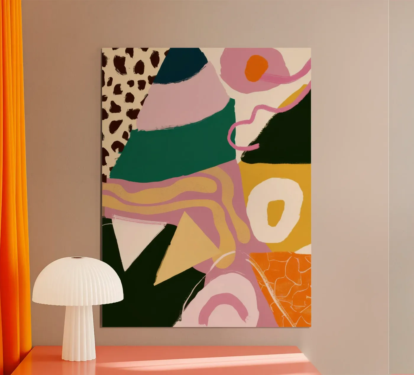 Wild Shape Collage poster by Line Fable