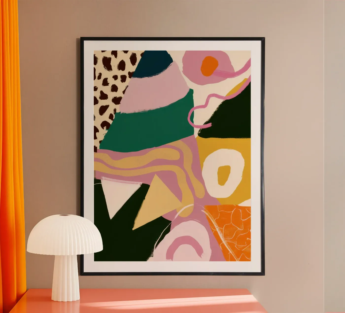 Wild Shape Collage poster by Line Fable
