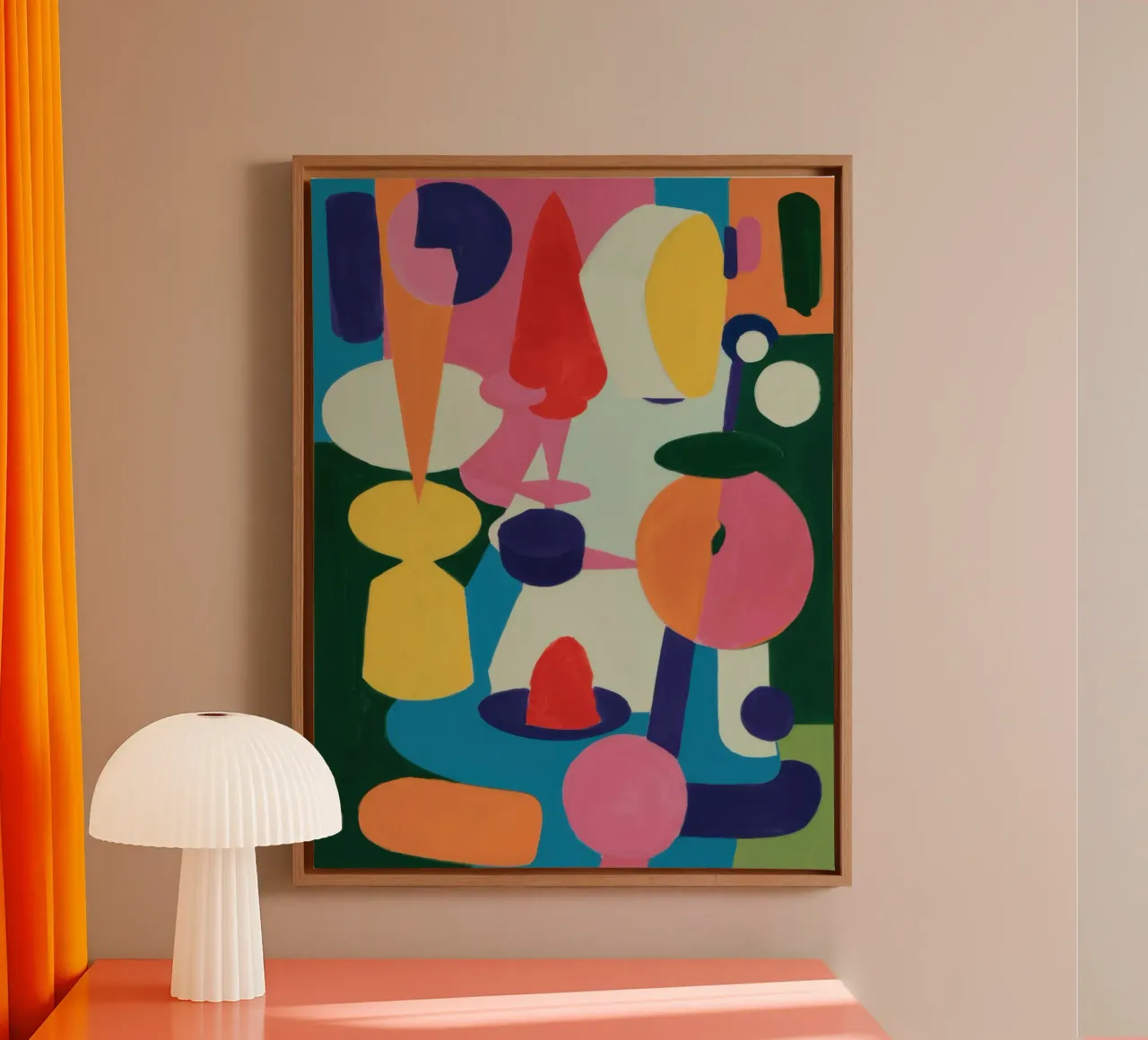 Levendige Vorm Symfonie canvas van Frosh Pallete