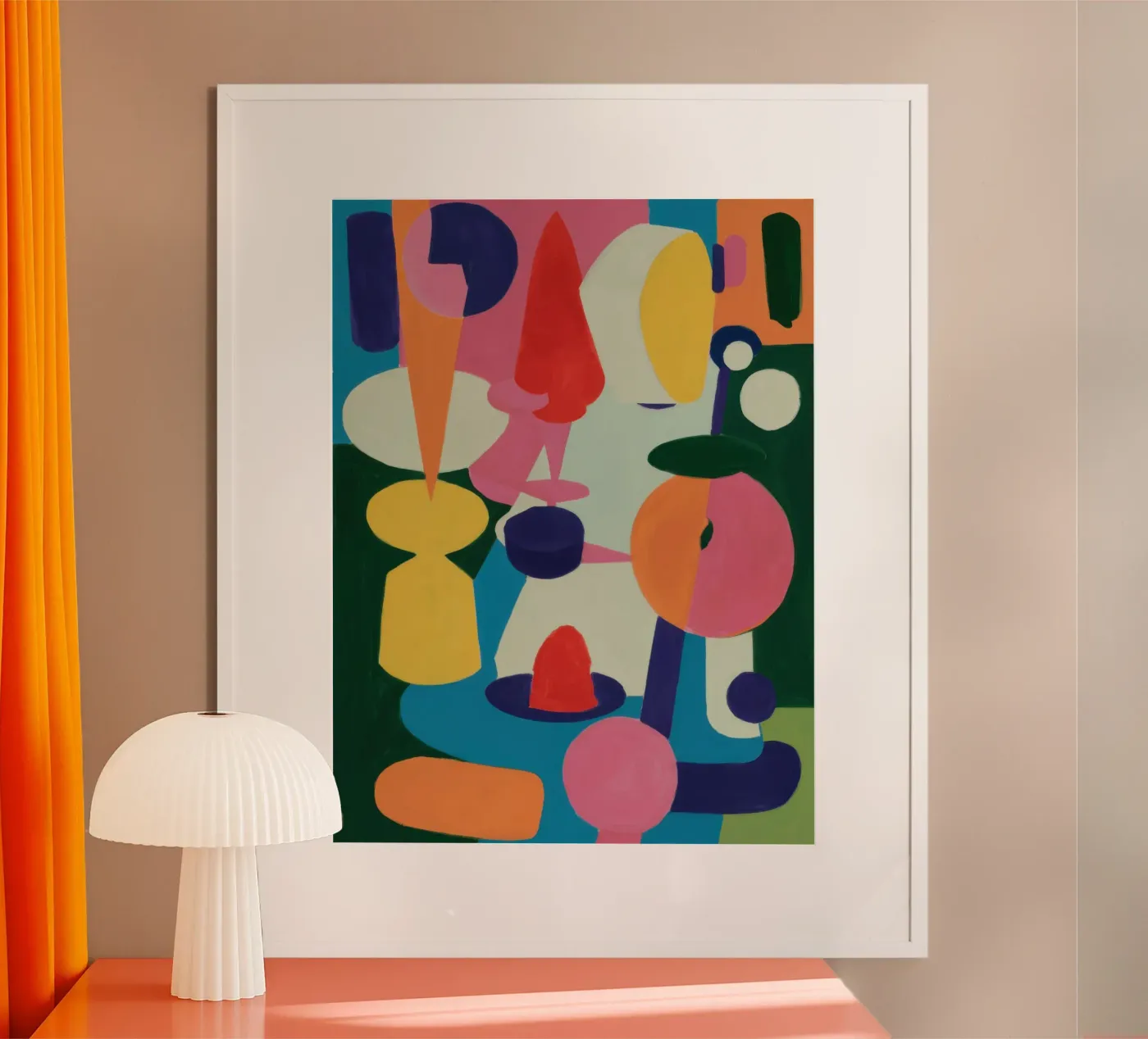 Vibrant Shape Symphony poster by Frosh Pallete