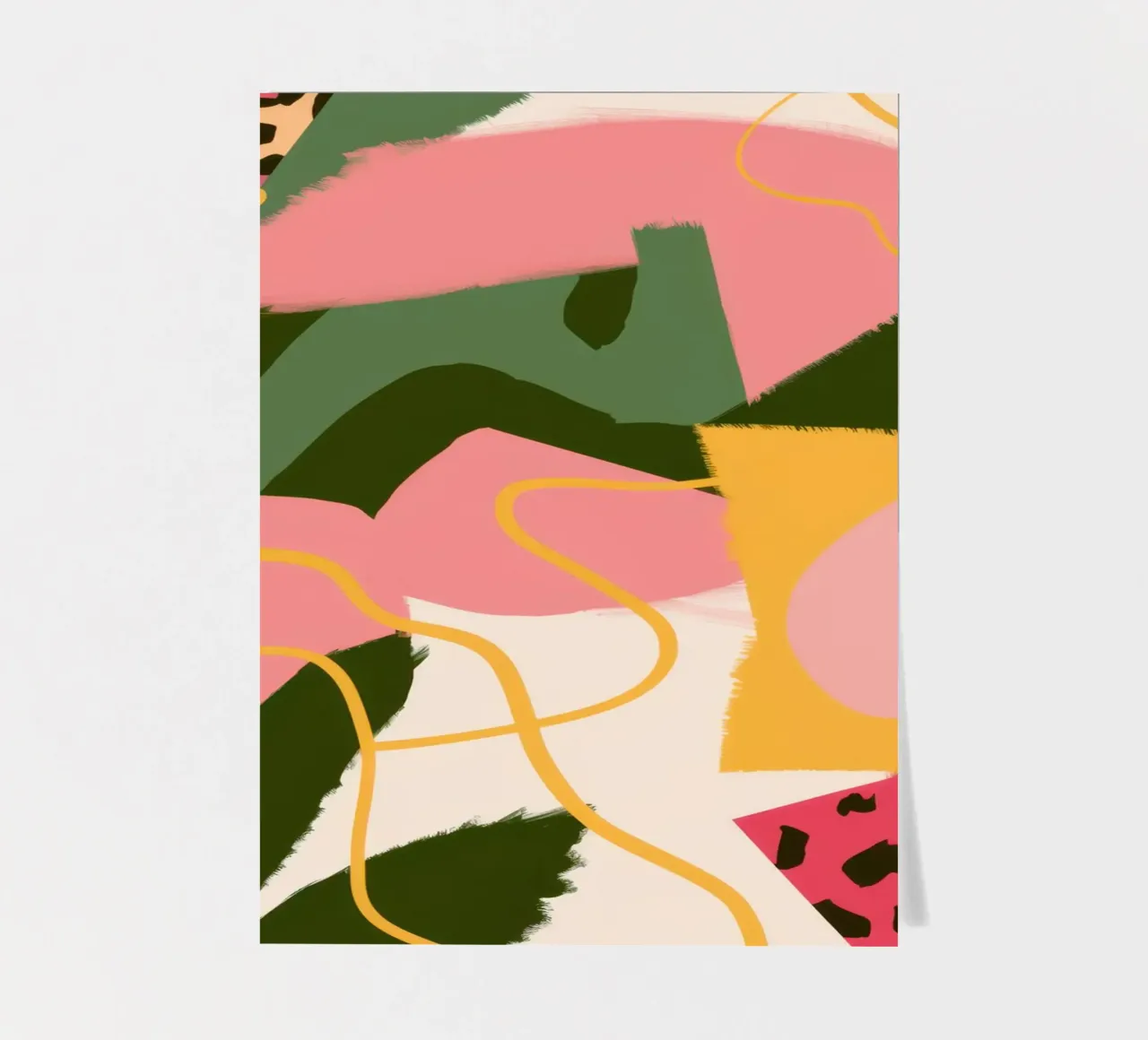 Feline Form Abstract Stickerbogen von Line Fable