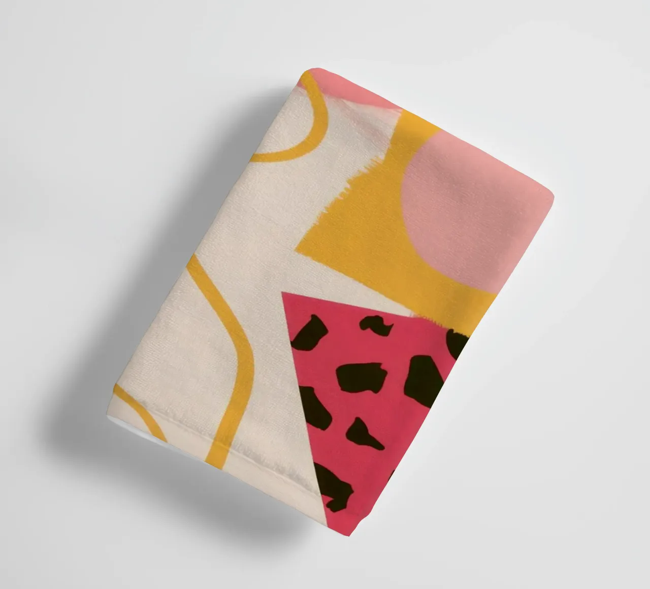 Feline Form Abstract towel by Line Fable