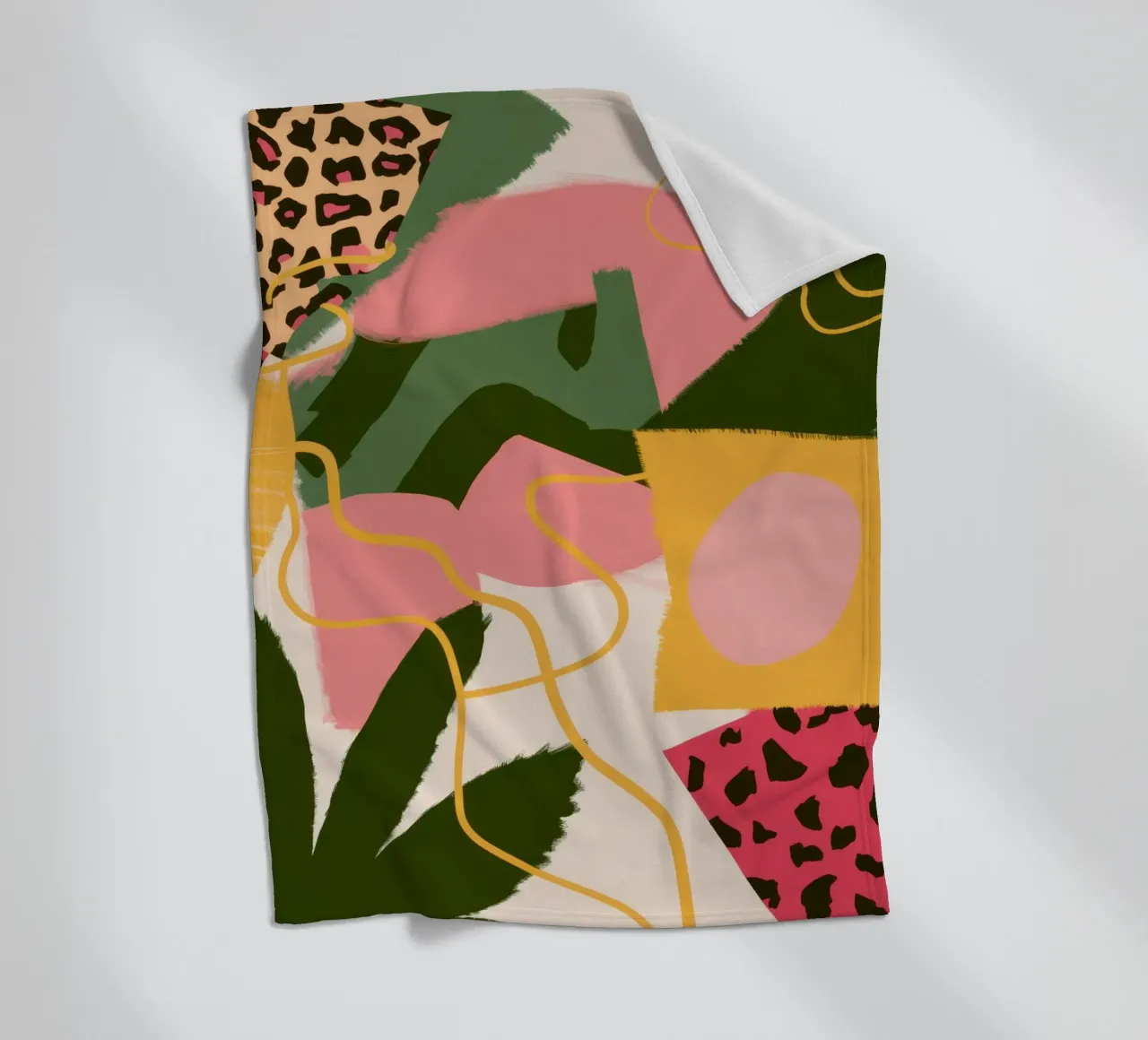 Modulo felino Estratto coperta in pile da Line Fable