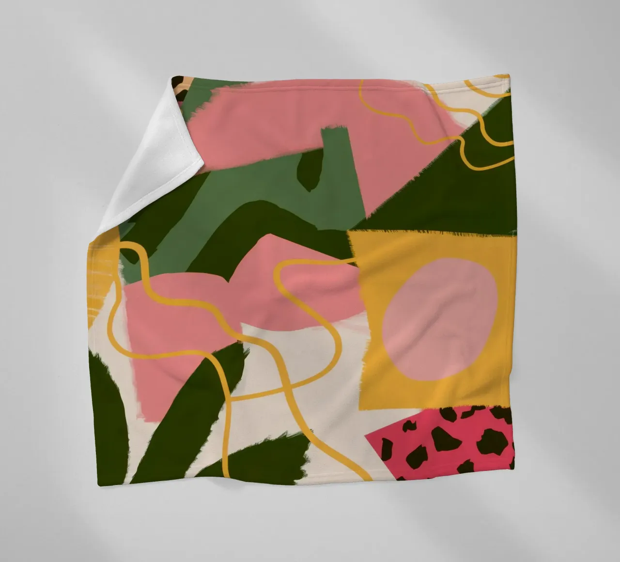 Modulo felino Estratto coperta in pile da Line Fable