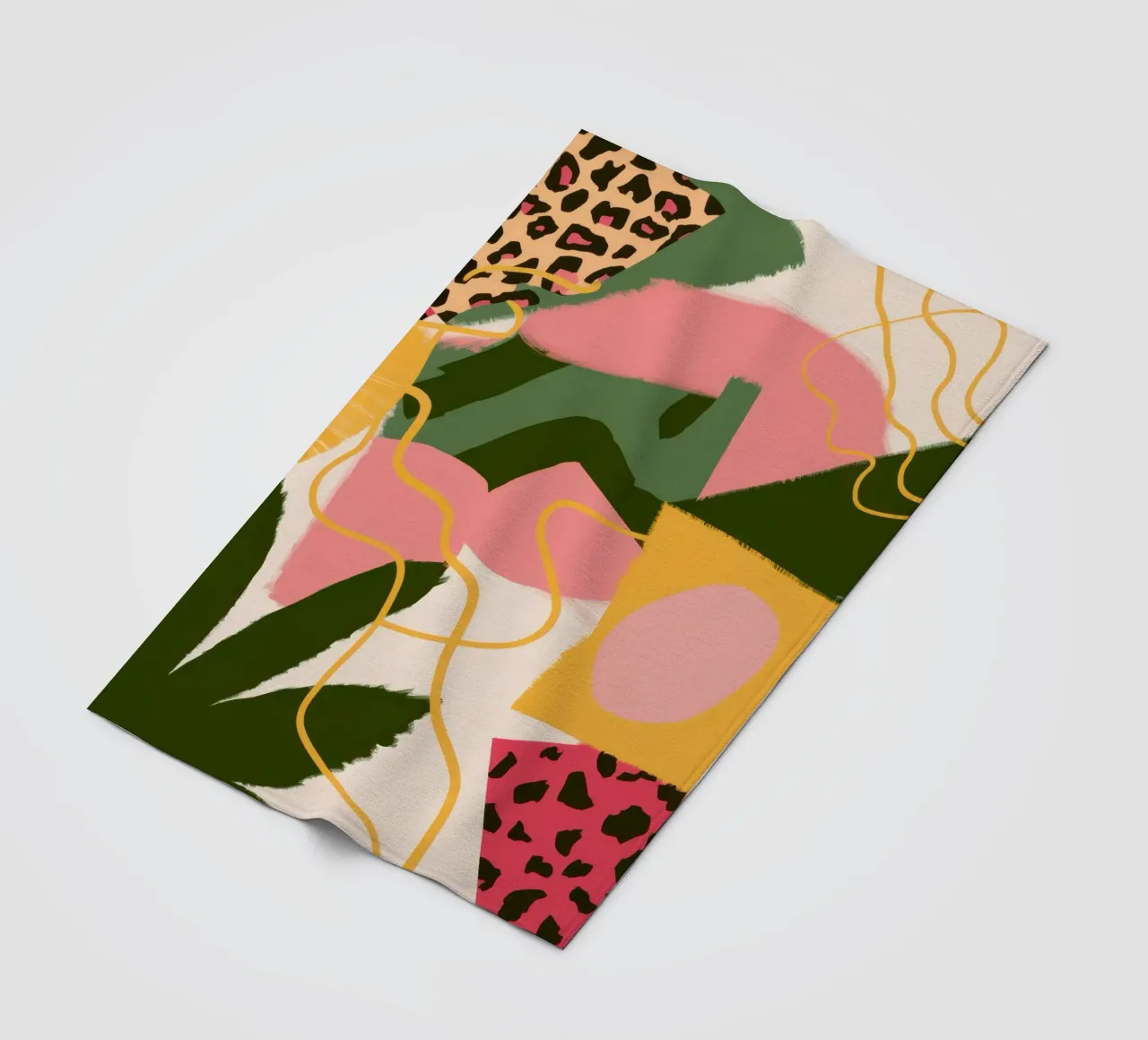 Modulo felino Estratto coperta in pile da Line Fable
