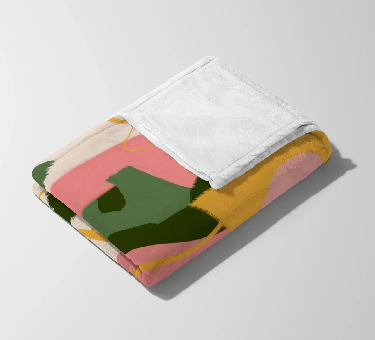 Modulo felino Estratto coperta in pile da Line Fable
