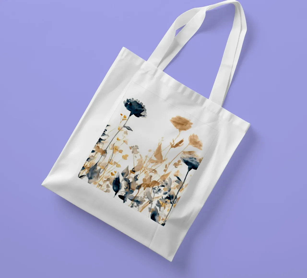Ottone e indaco borsa in juta da Sophia Calder Studio