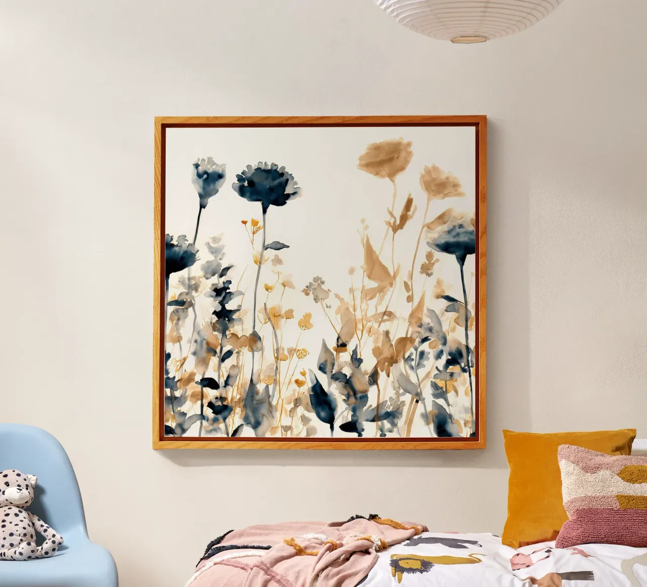 Ottone e indaco plexiglass da Sophia Calder Studio