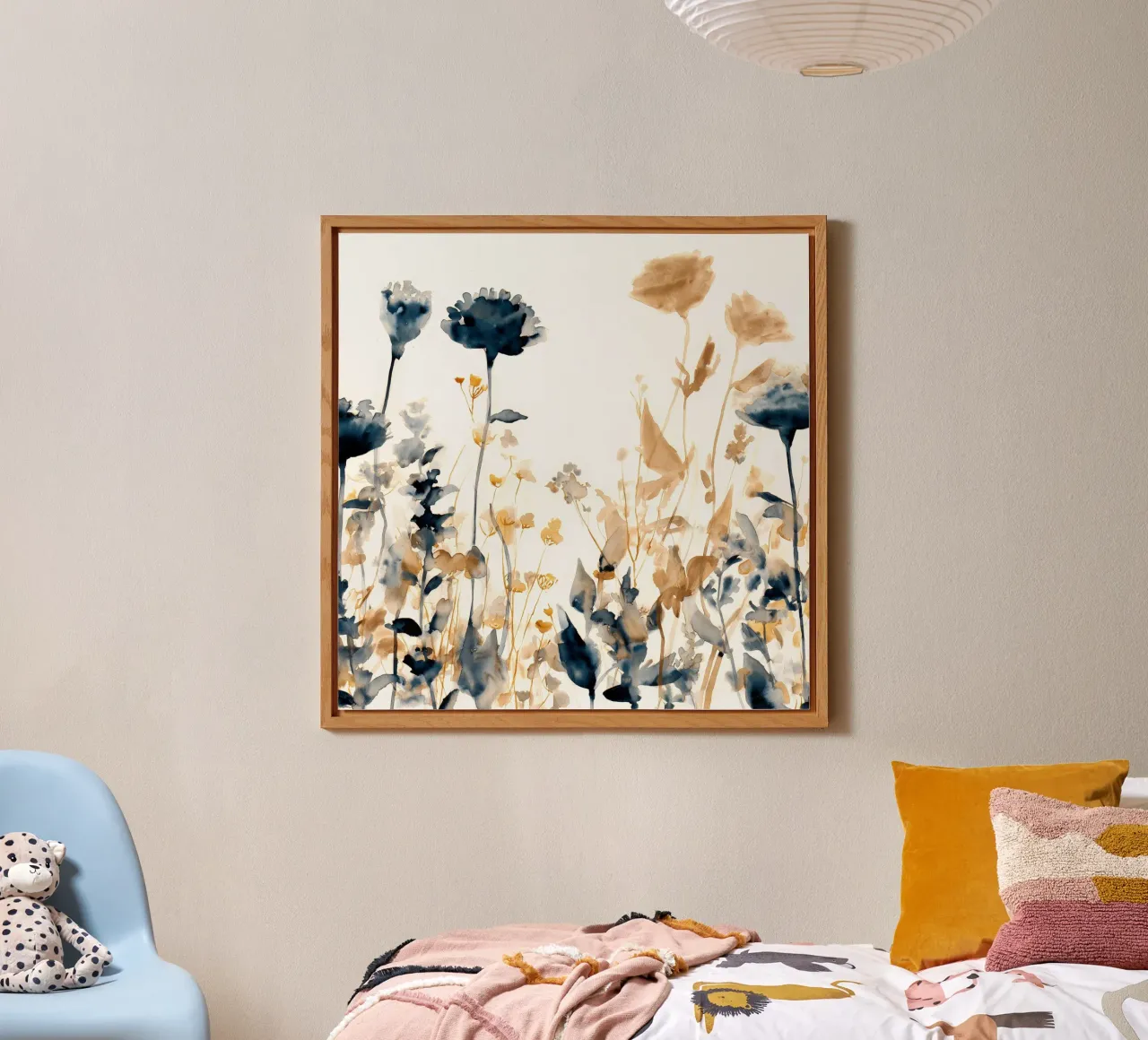 Ottone e indaco alluminio dibond da Sophia Calder Studio