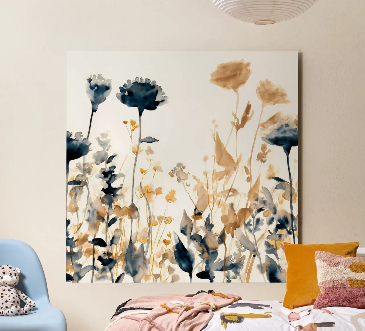 Ottone e indaco alluminio dibond da Sophia Calder Studio