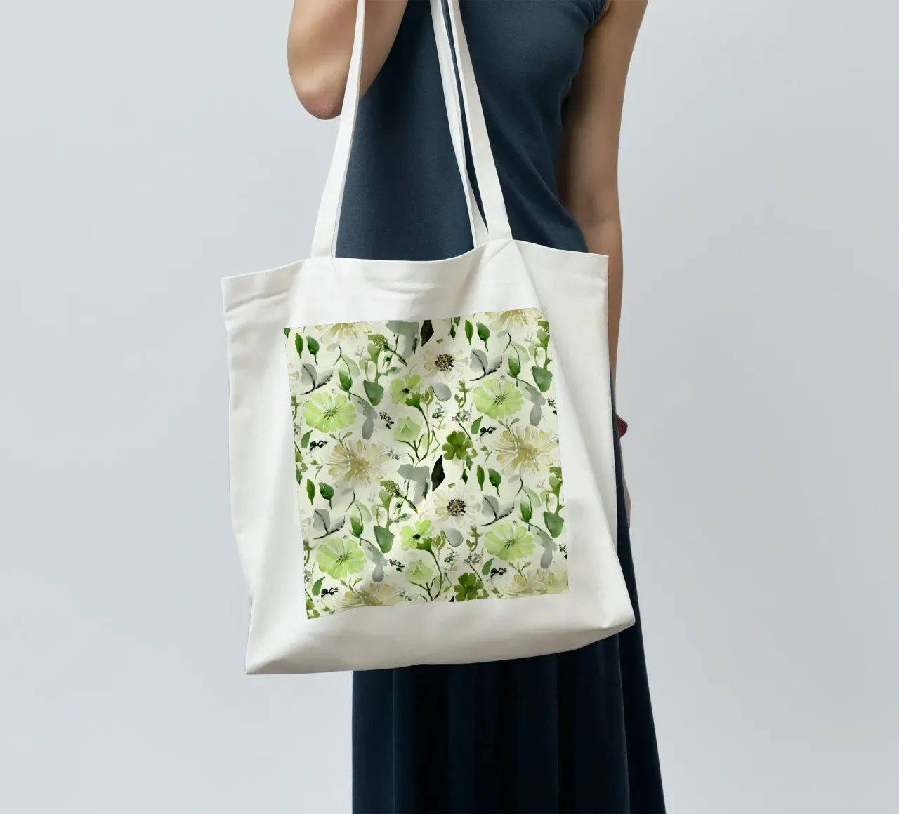 Lemon Leaf Pattern tote bag by Sophia Calder Studio