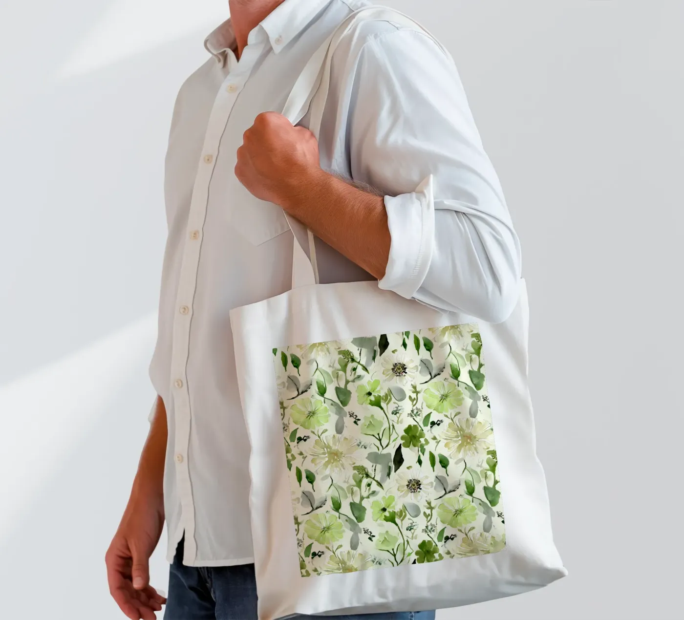 Lemon Leaf Pattern tote bag by Sophia Calder Studio