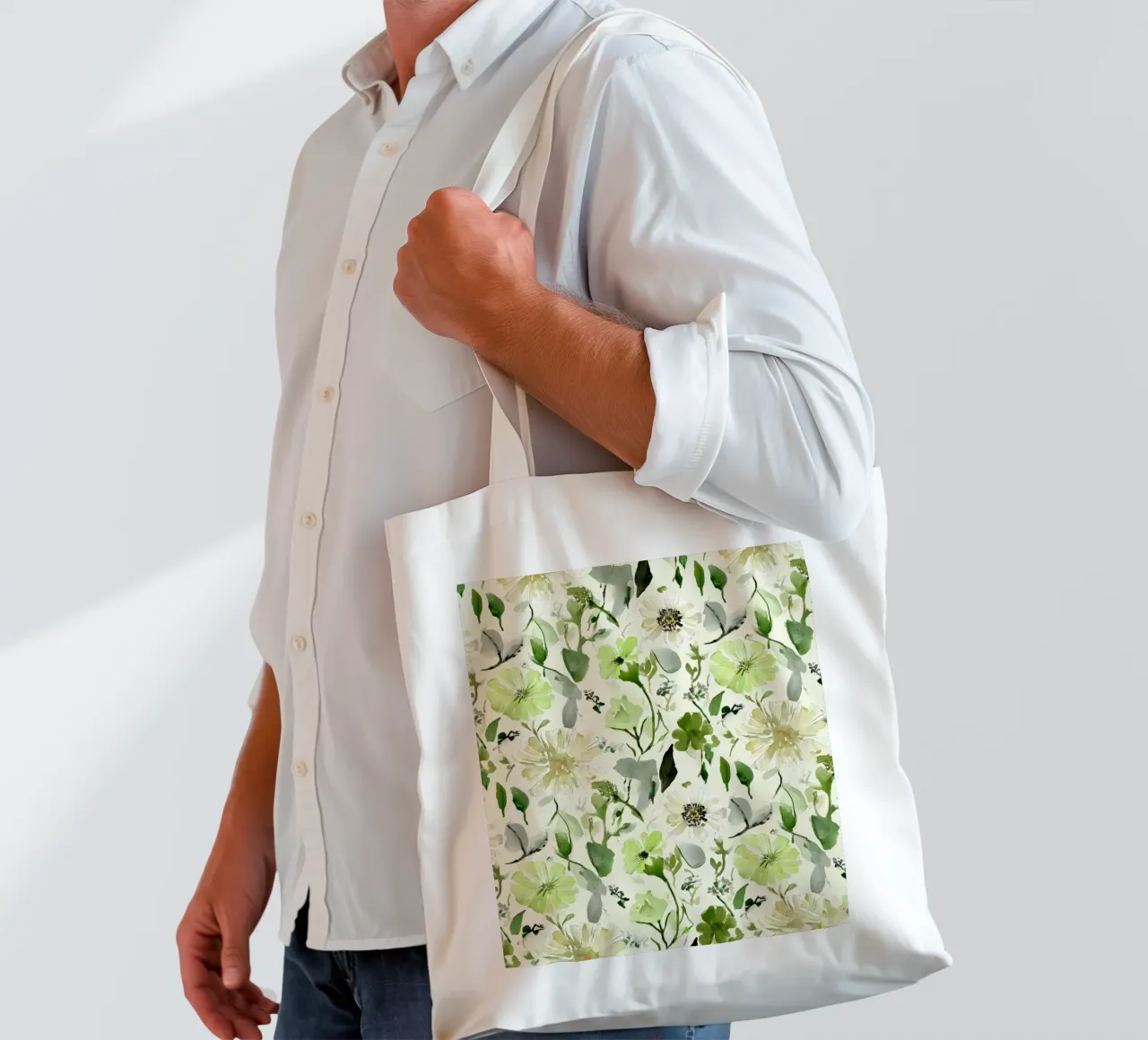 Lemon Leaf Pattern tote bag by Sophia Calder Studio