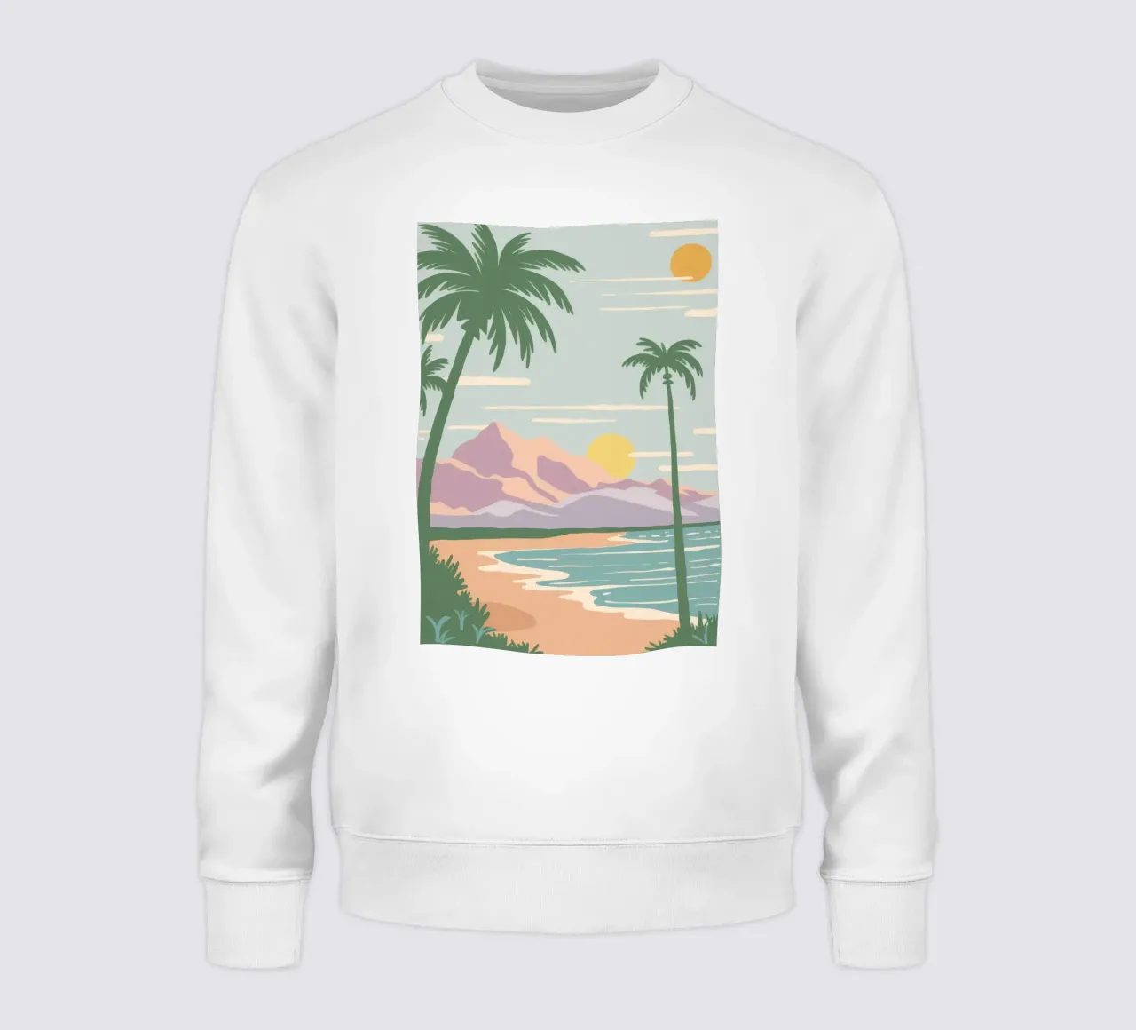 Retro Picasso Coast sweatshirt by Frosh Pallete