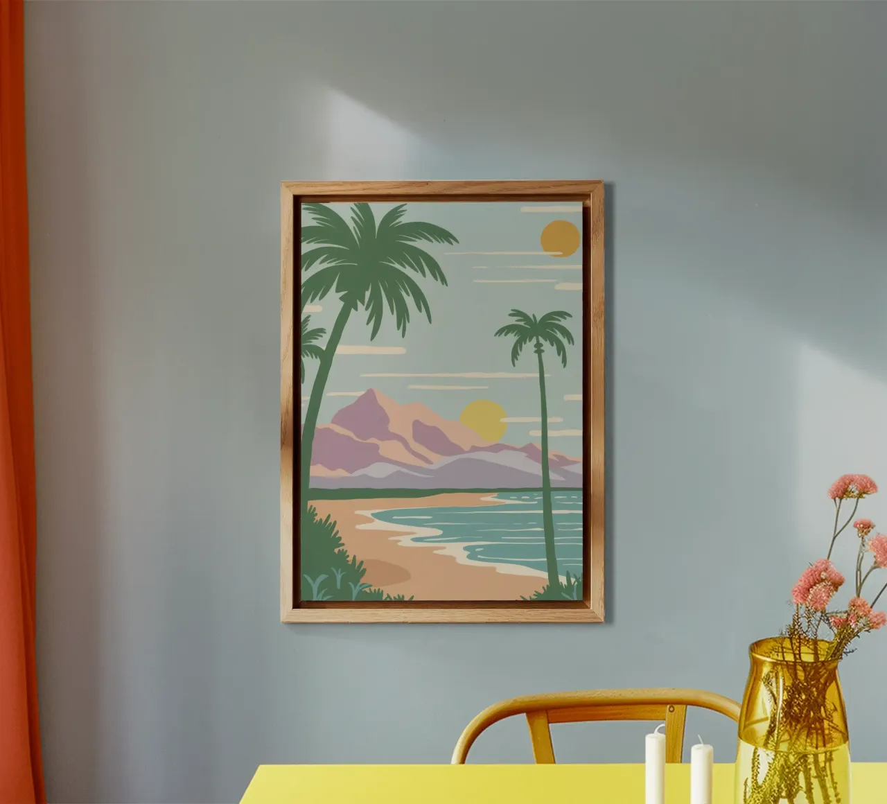 Costa Picasso retrò alluminio dibond da Frosh Pallete