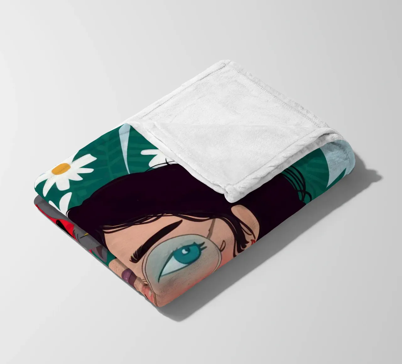Il migliore amico di una donna coperta in pile da Solar Paint
