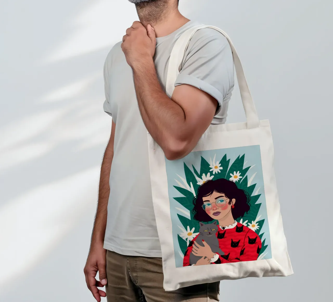 Il migliore amico di una donna borsa in juta da Solar Paint