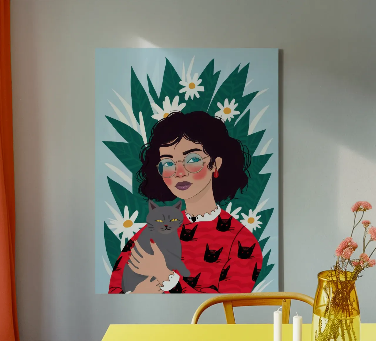 Il migliore amico di una donna tela da Solar Paint