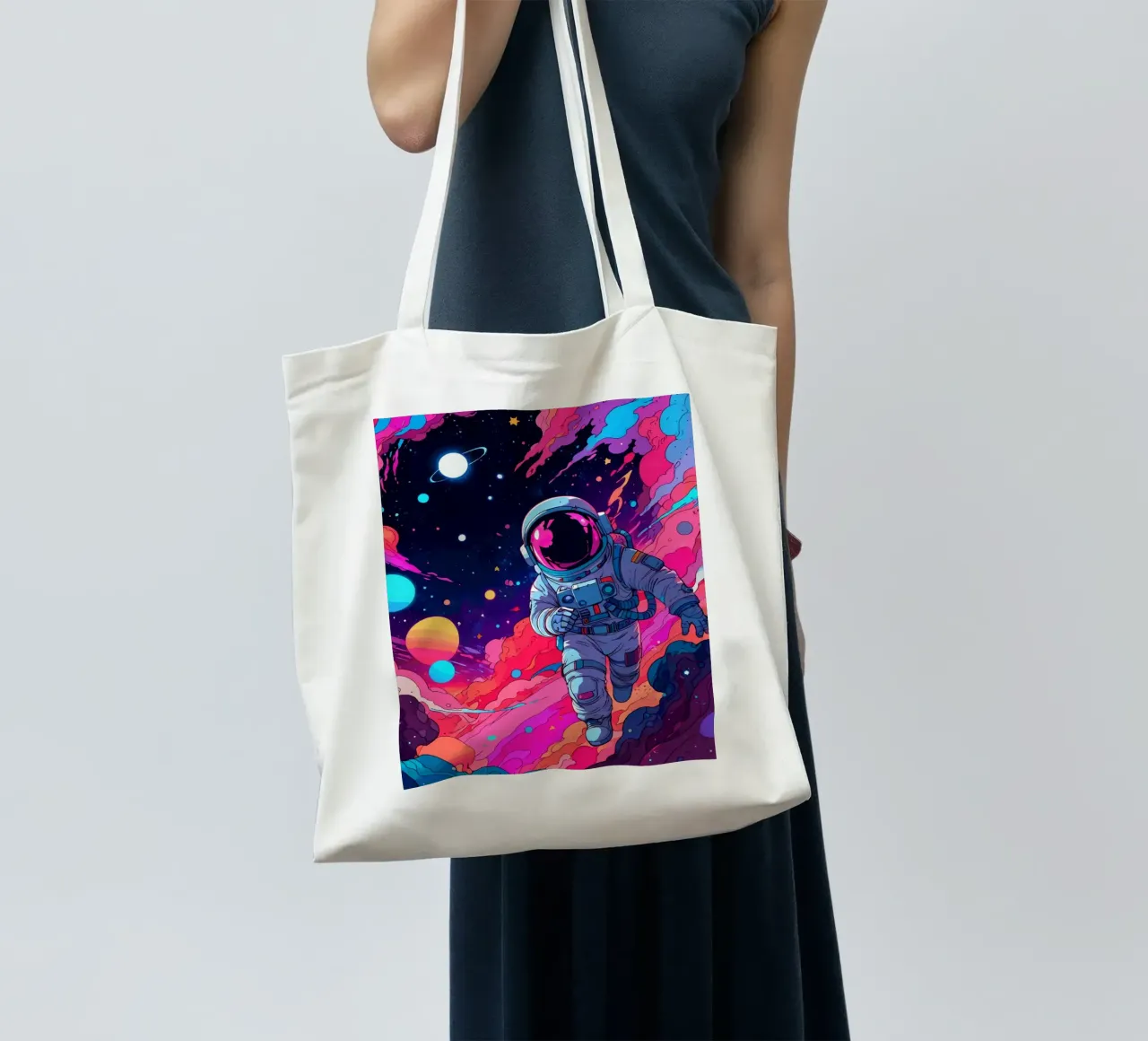 Lo sprint cosmico borsa in juta da artdesign1985