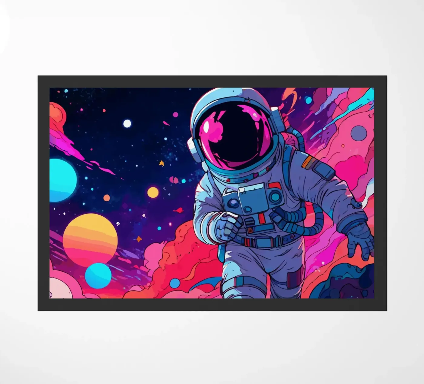 De kosmische sprint deurmat van artdesign1985