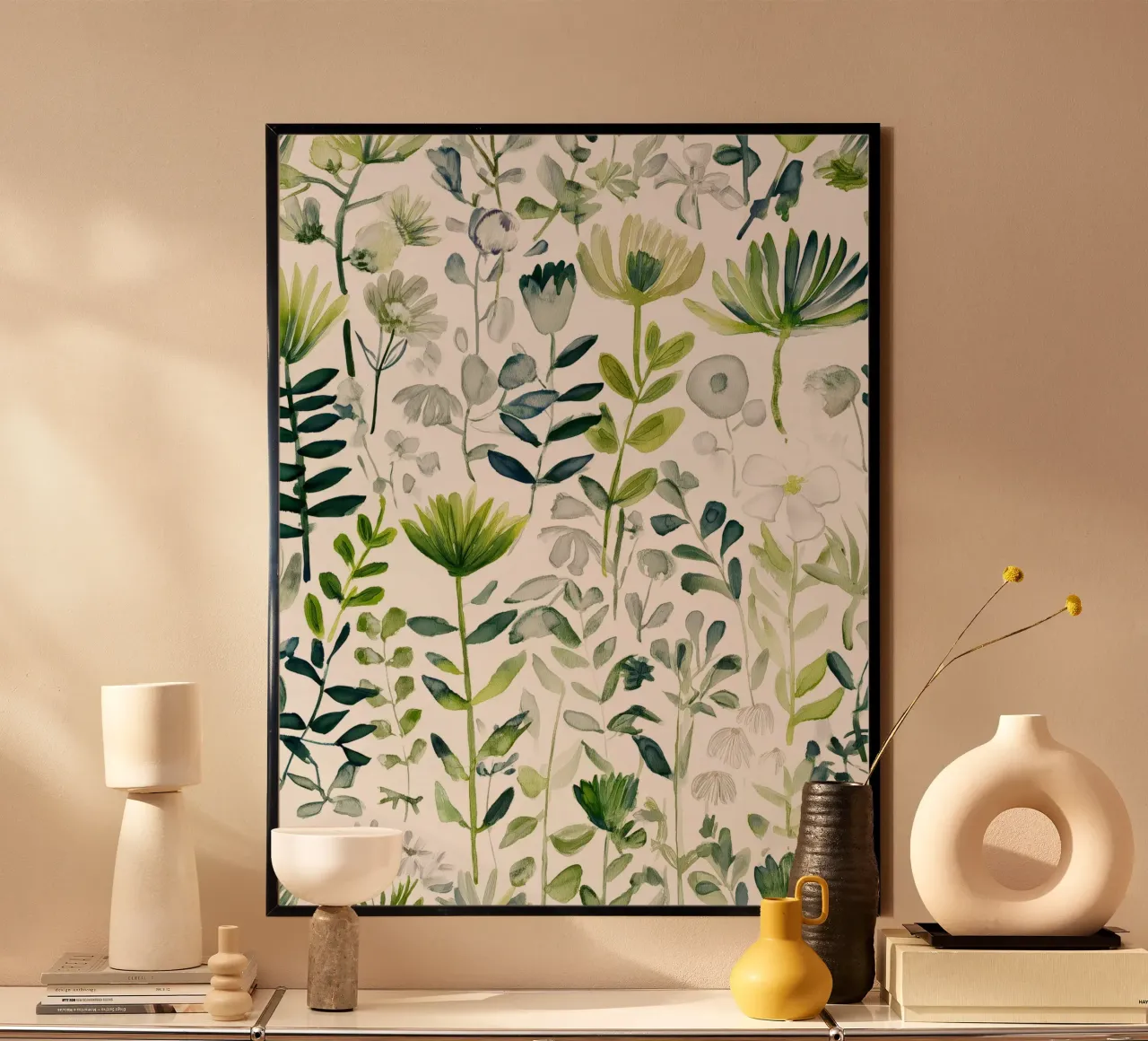 Prato a strati poster con telaio in legno da Sophia Calder Studio