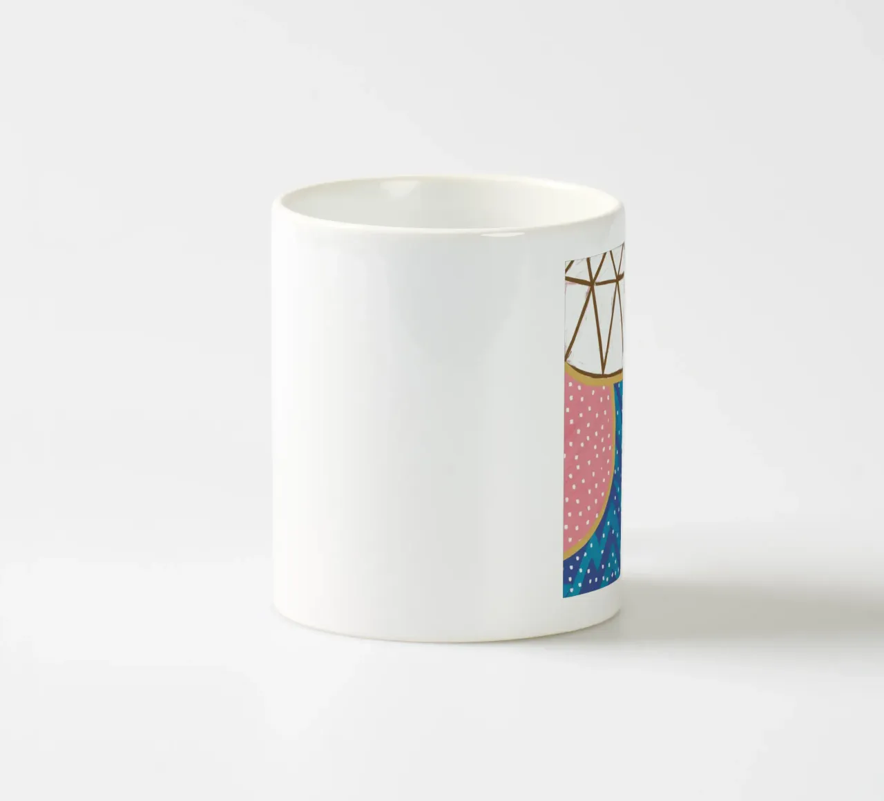 Trapunta Oceano geometrico tazza in ceramica da Solar Paint