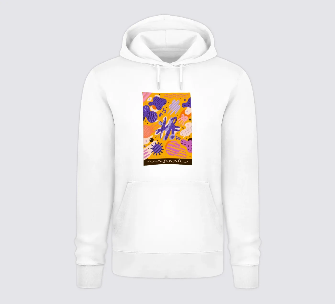 Vrolijk krabbelpatroon hoodie van Frosh Pallete