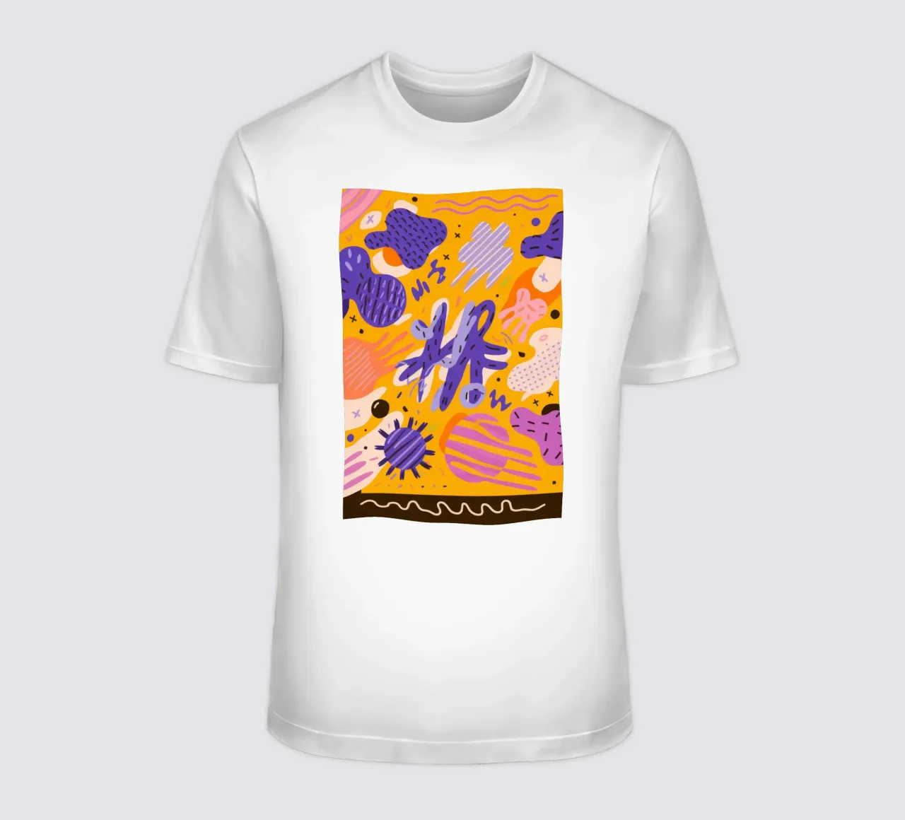 Joyful Scribble Pattern t-shirt by Frosh Pallete