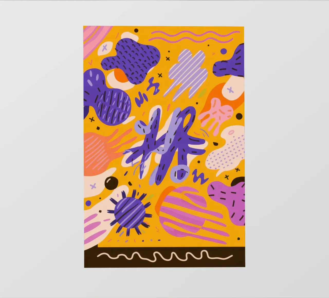 Joyful Scribble Pattern backlit folie van Frosh Pallete