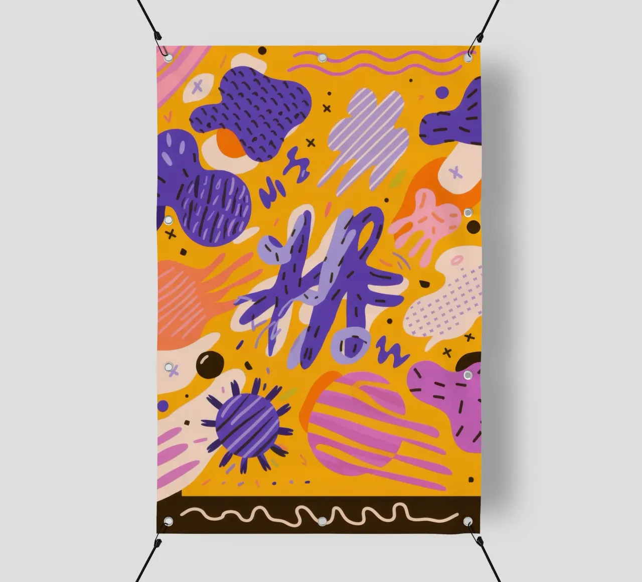 Joyful Scribble Pattern pvc cover by Frosh Pallete