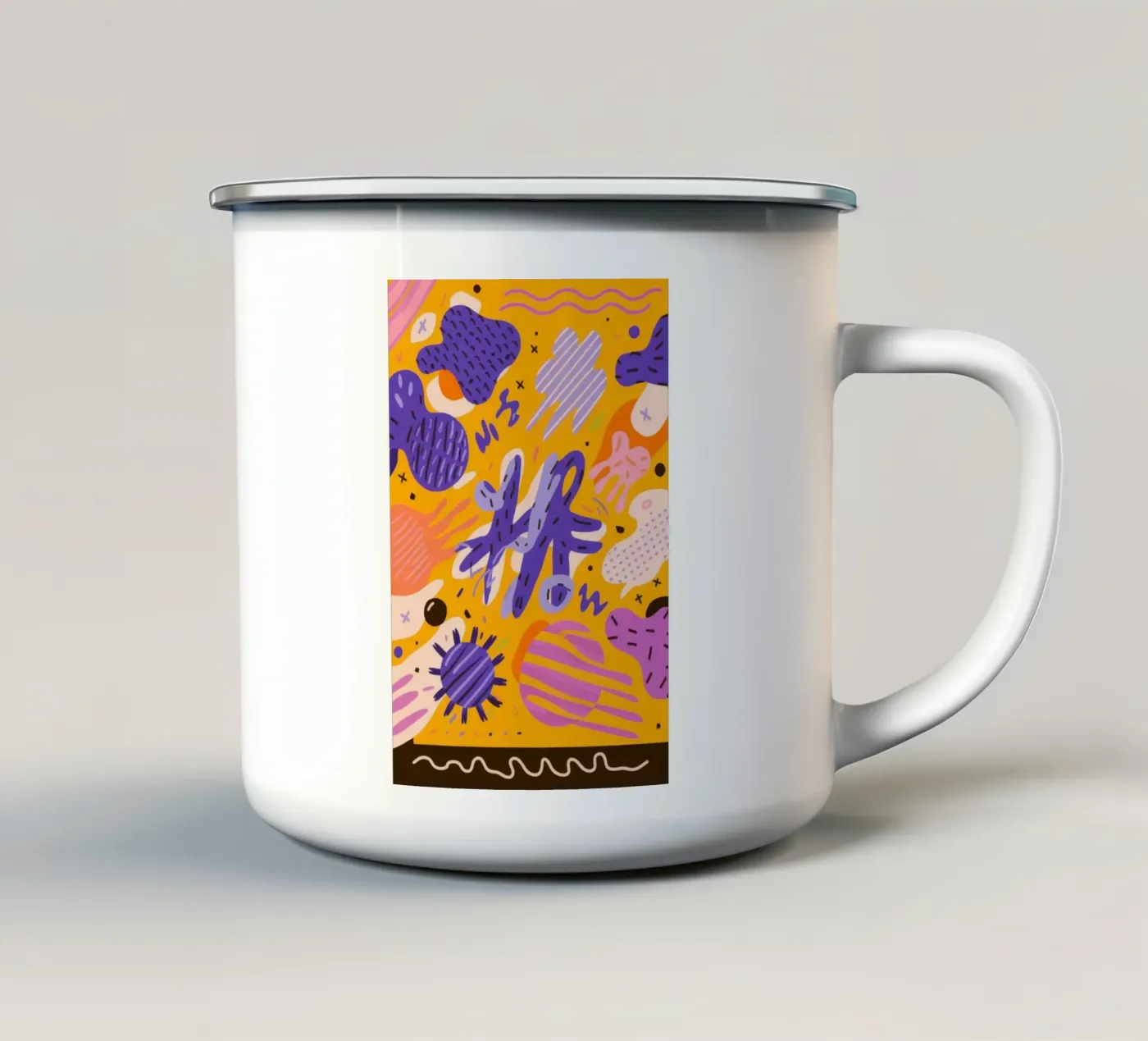 Joyful Scribble Pattern emaille mok van Frosh Pallete