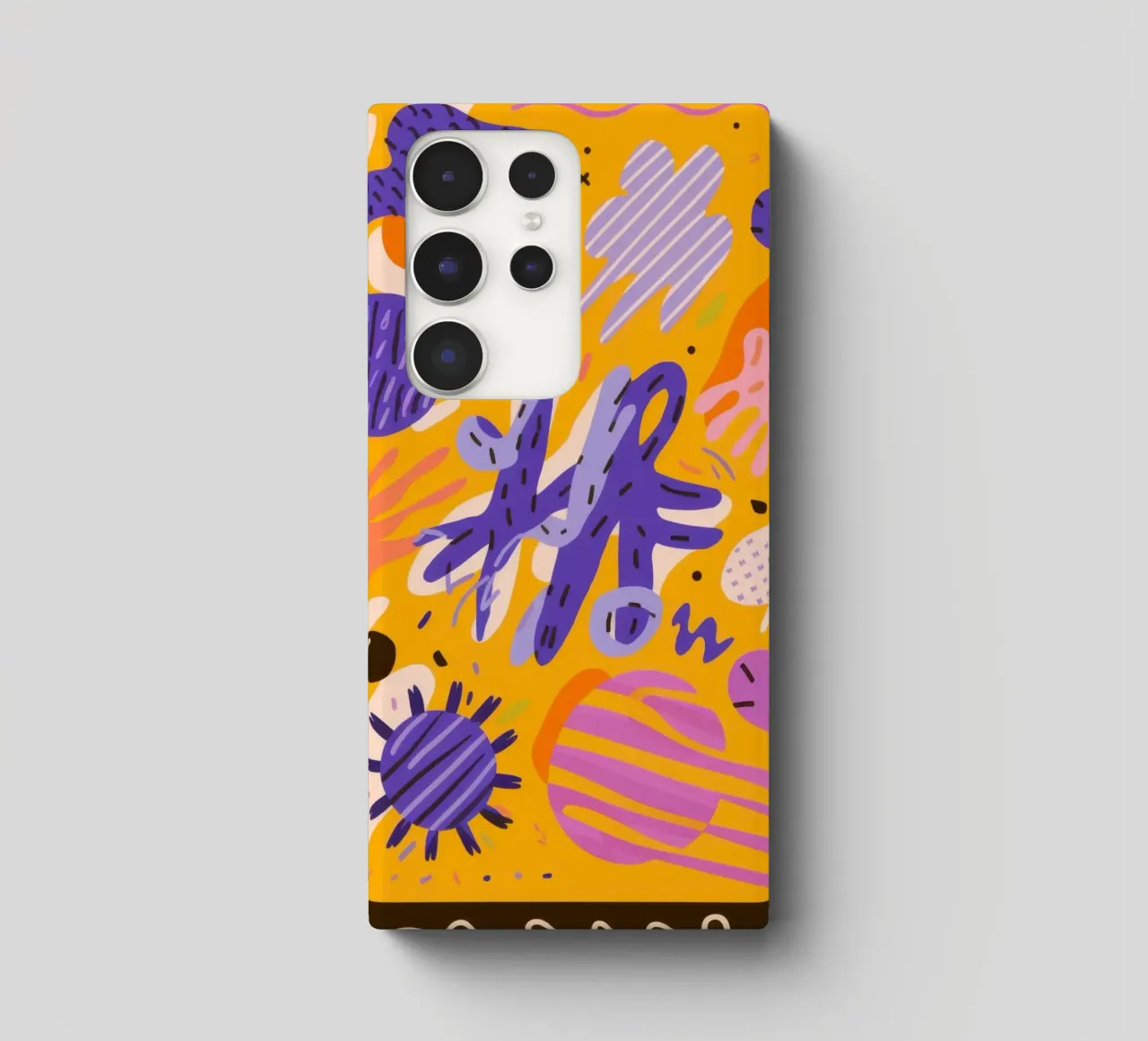 Motif de gribouillage joyeux coque samsung de Frosh Pallete