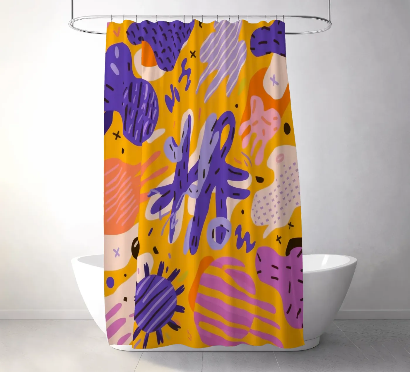 Joyful Scribble Pattern rideau de douche de Frosh Pallete
