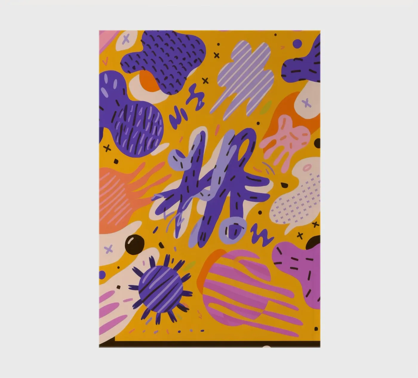 Motif de gribouillage joyeux carnet de notes de Frosh Pallete