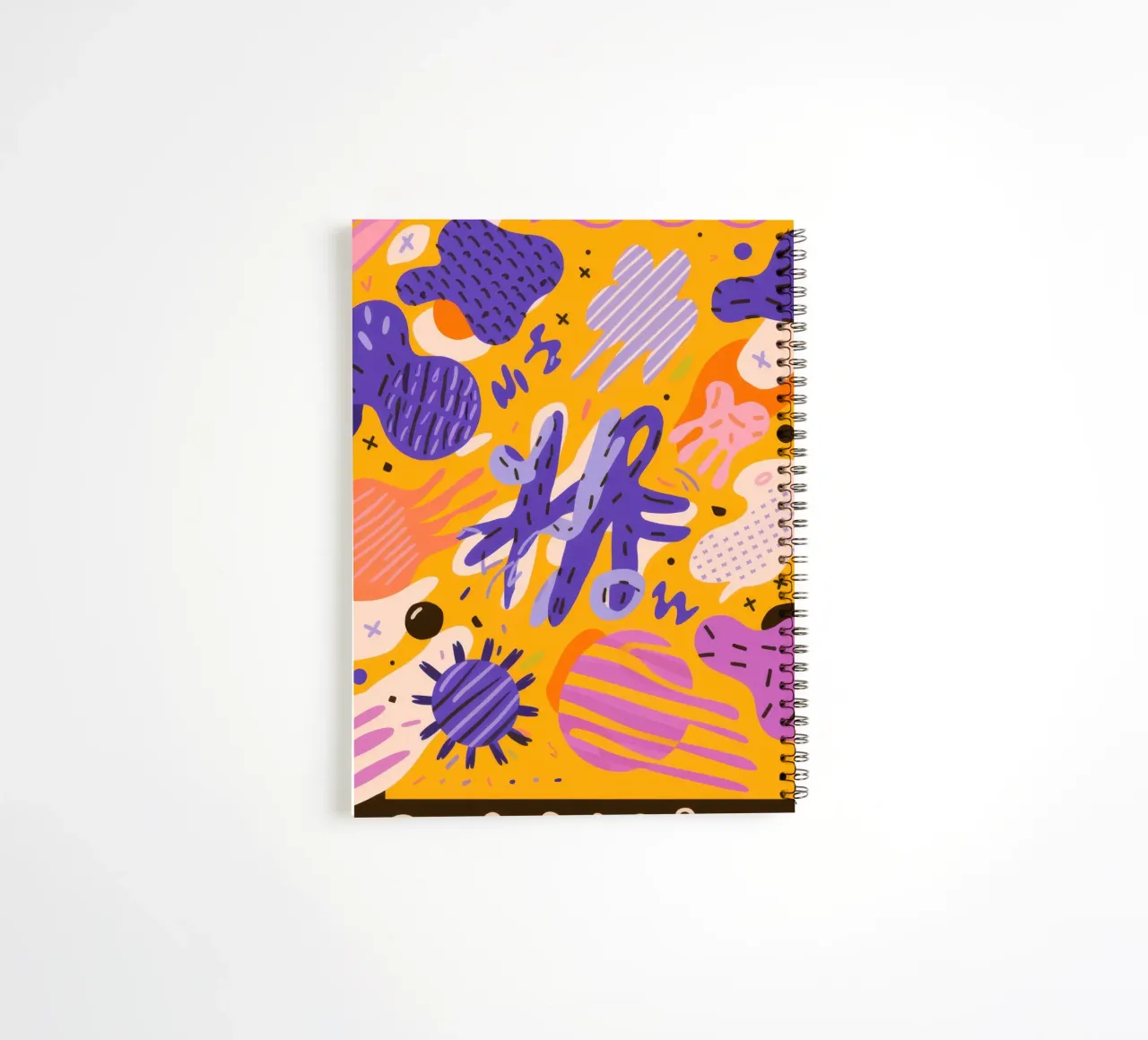 Joyful Scribble Pattern spiral notebook by Frosh Pallete