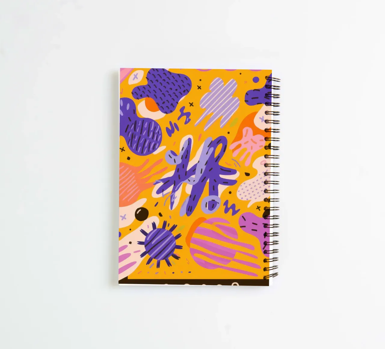 Joyful Scribble Pattern spiral notebook by Frosh Pallete