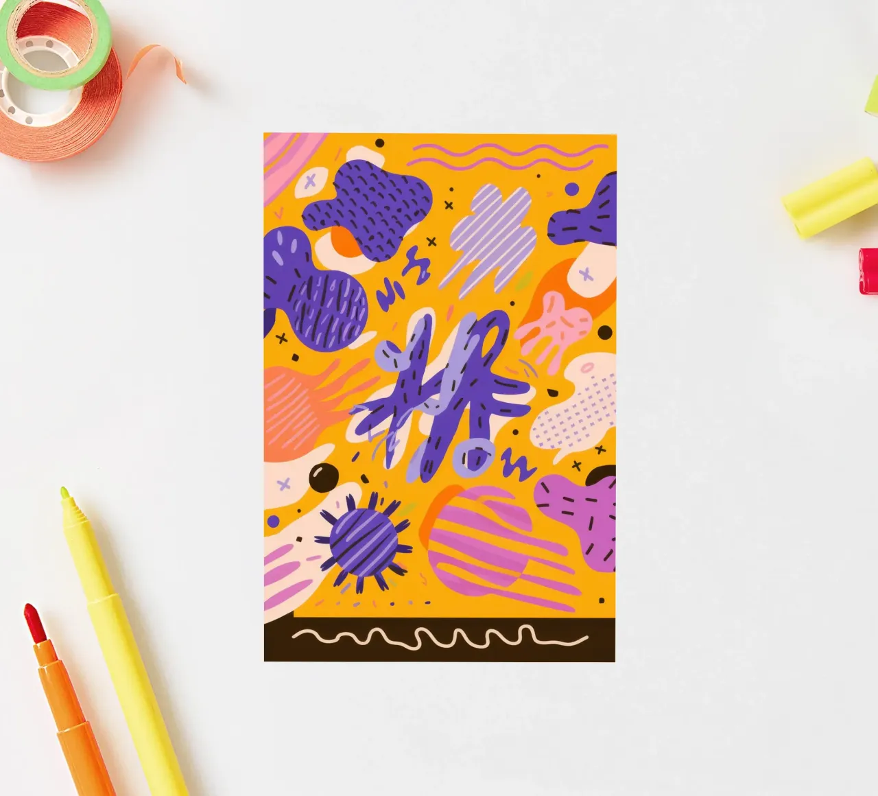 Joyful Scribble Pattern sticker by Frosh Pallete