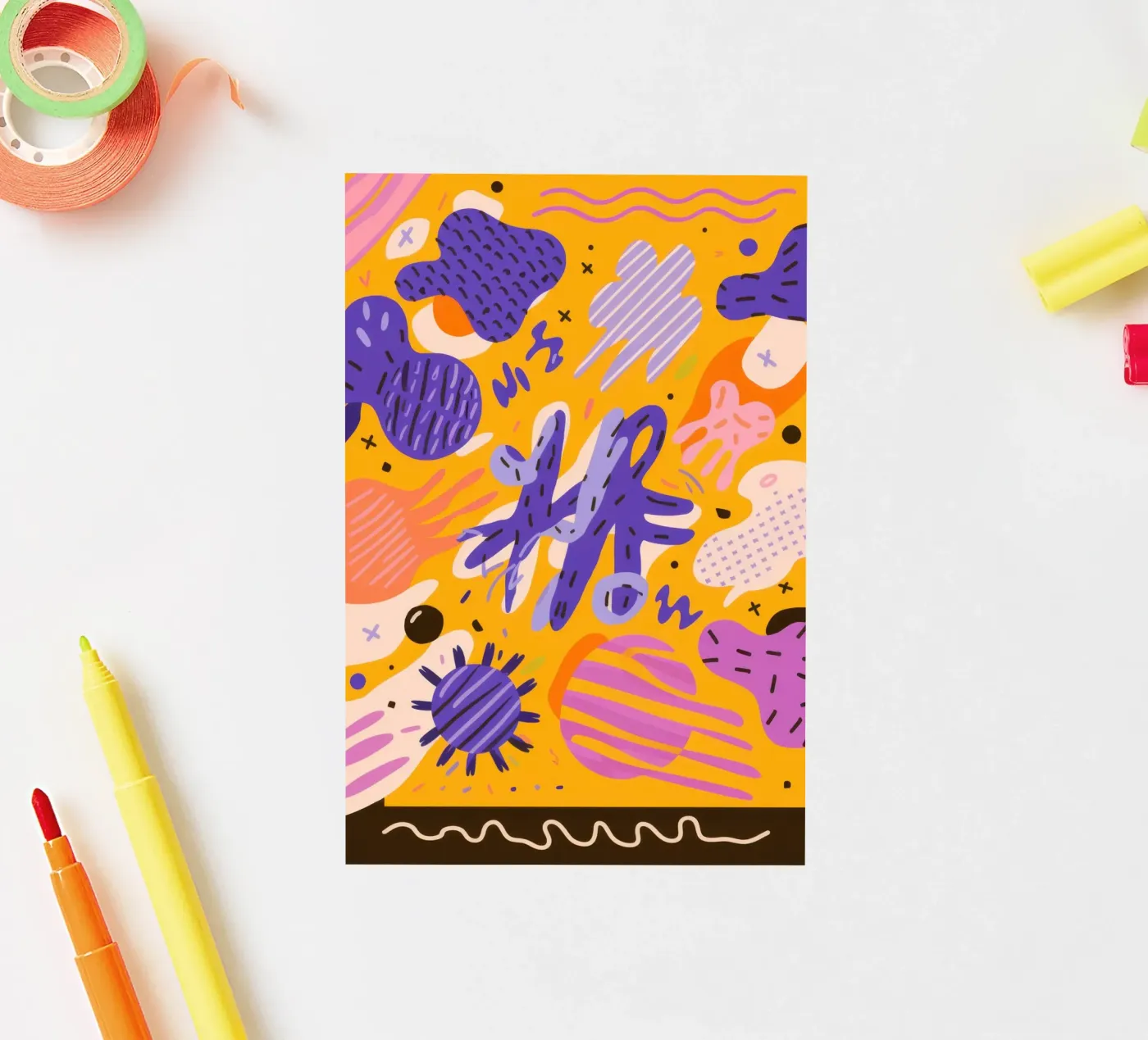 Joyful Scribble Pattern autocollant de Frosh Pallete