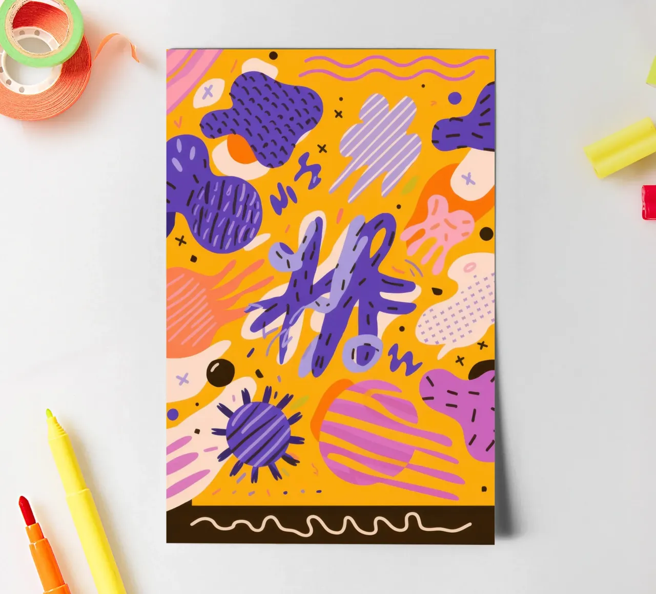 Joyful Scribble Pattern sticker sheet by Frosh Pallete