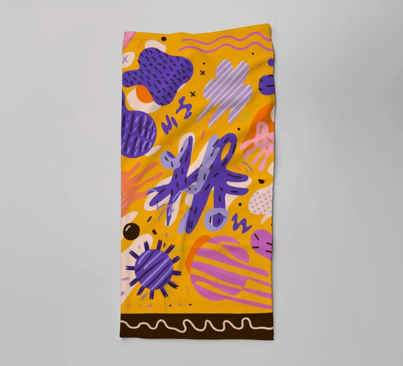 Joyful Scribble Pattern serviette de bain de Frosh Pallete