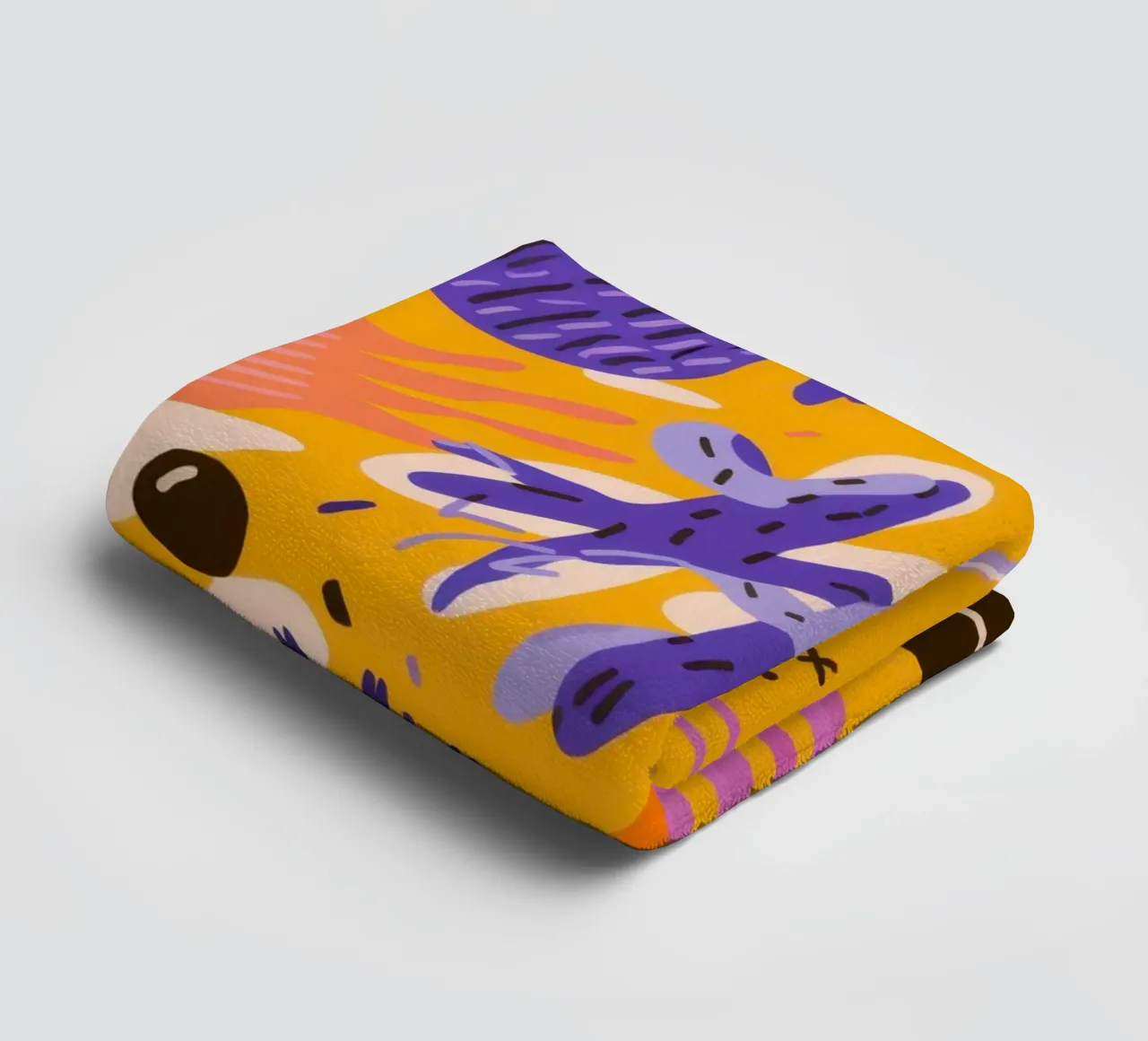 Joyful Scribble Pattern towel by Frosh Pallete