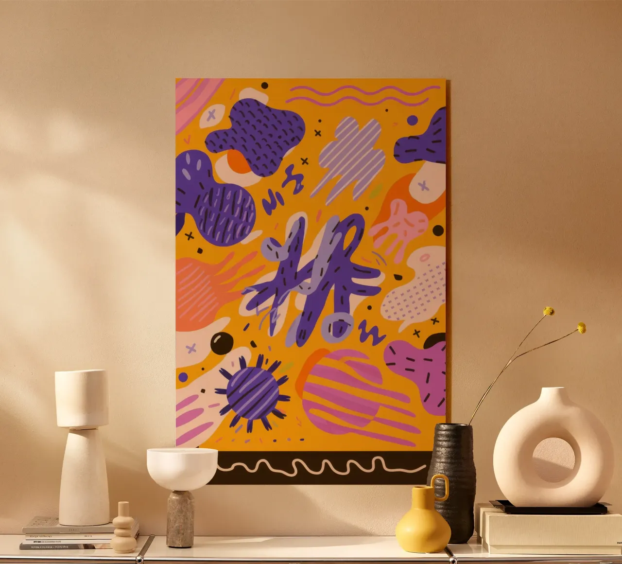 Joyful Scribble Pattern plexiglass da Frosh Pallete