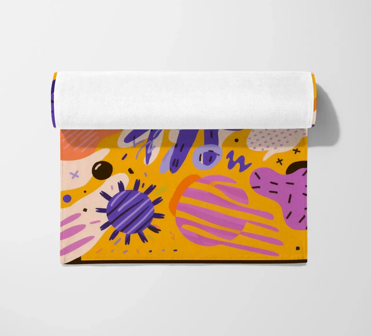 Joyful Scribble Pattern beach towel by Frosh Pallete