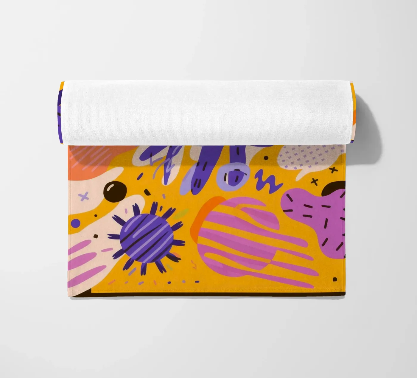 Modello di scarabocchio gioioso telo mare da Frosh Pallete