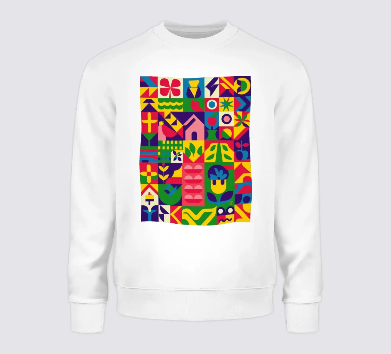 Griglia geometrica vibrante felpa da Frosh Pallete
