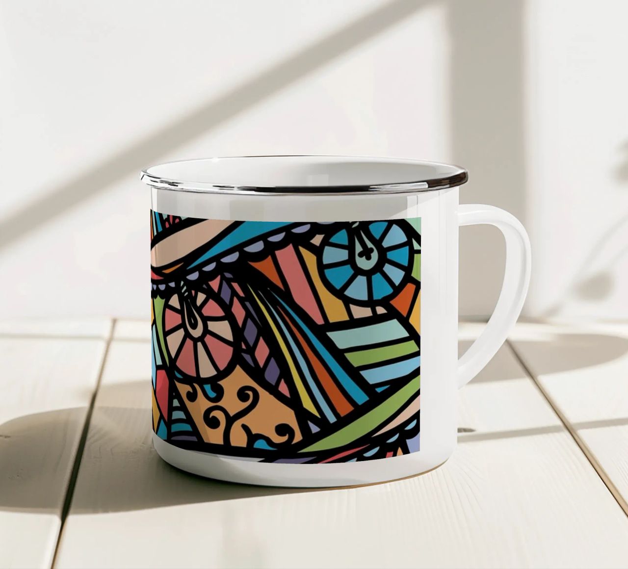 Accumulazione III tazza in smalto da Ninhol