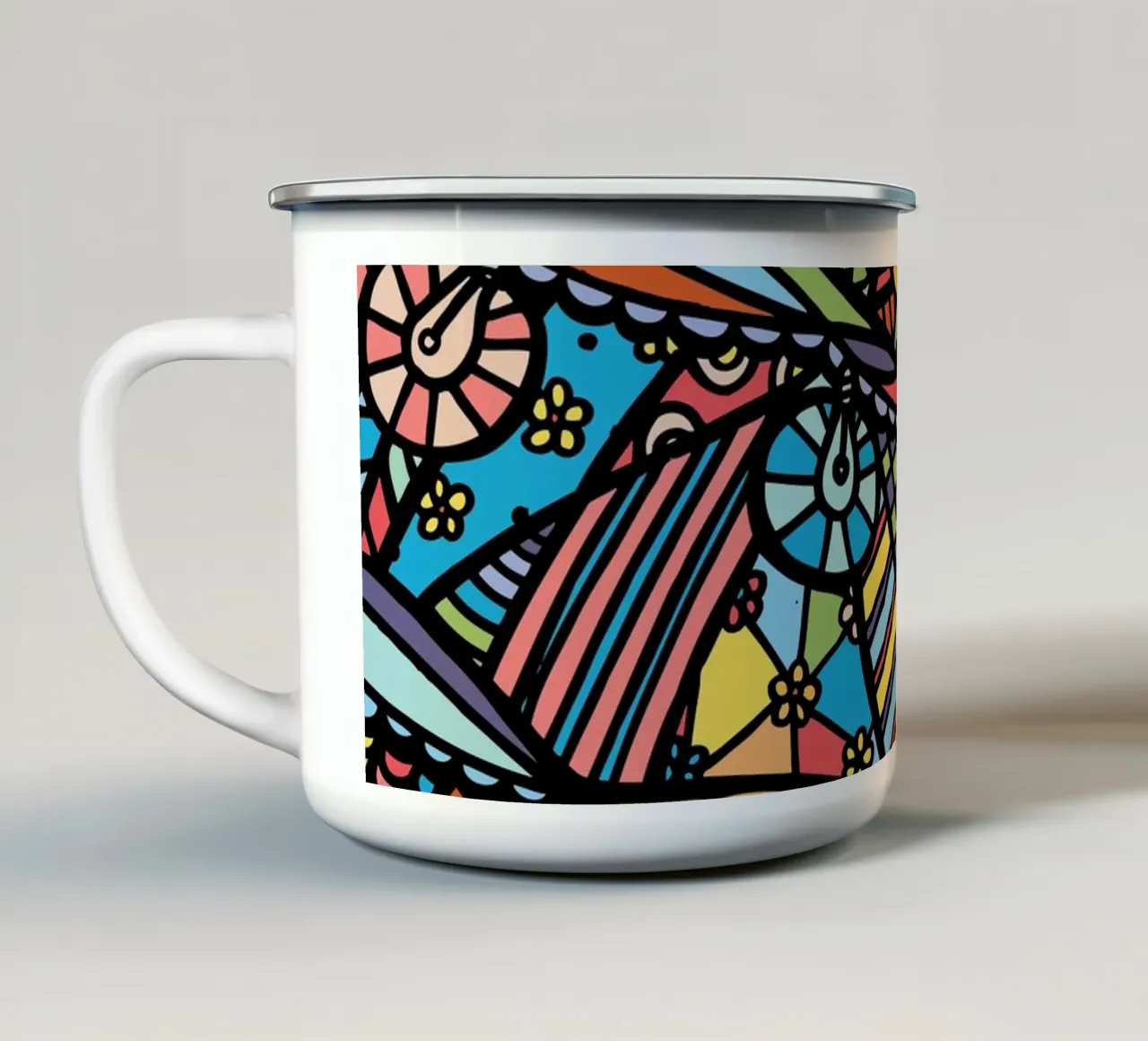 Accumulazione III tazza in smalto da Ninhol