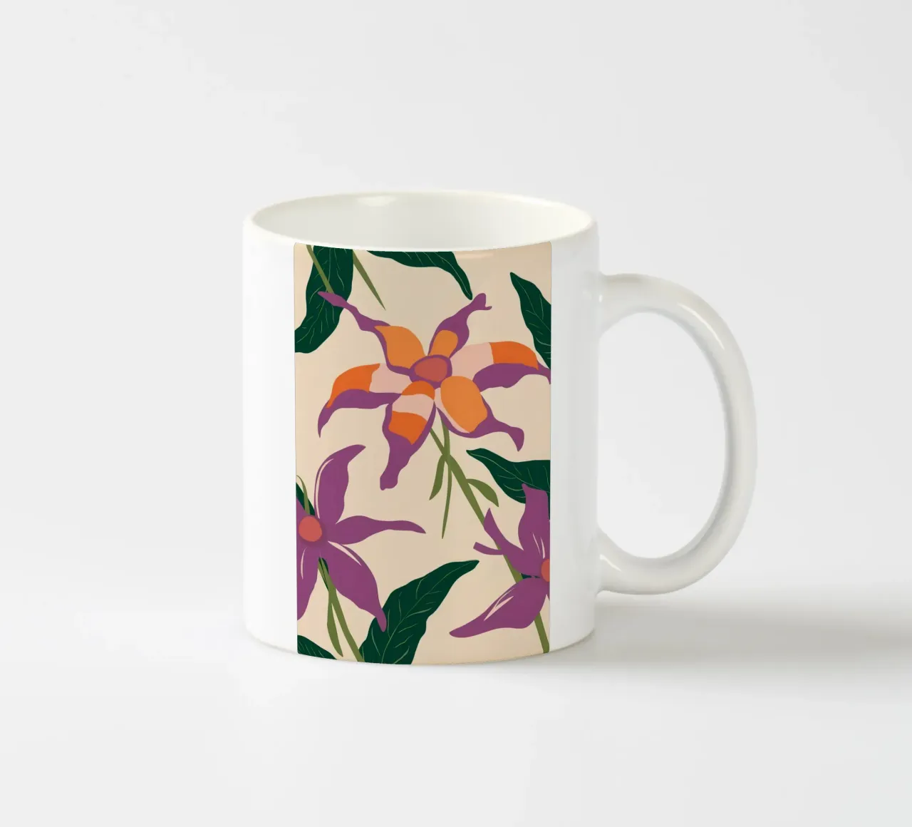 Vite floreale elegante tazza in ceramica da Frosh Pallete